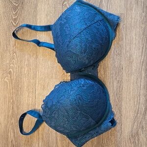 Dark Teal Torrid Lace Bra Sz 44F